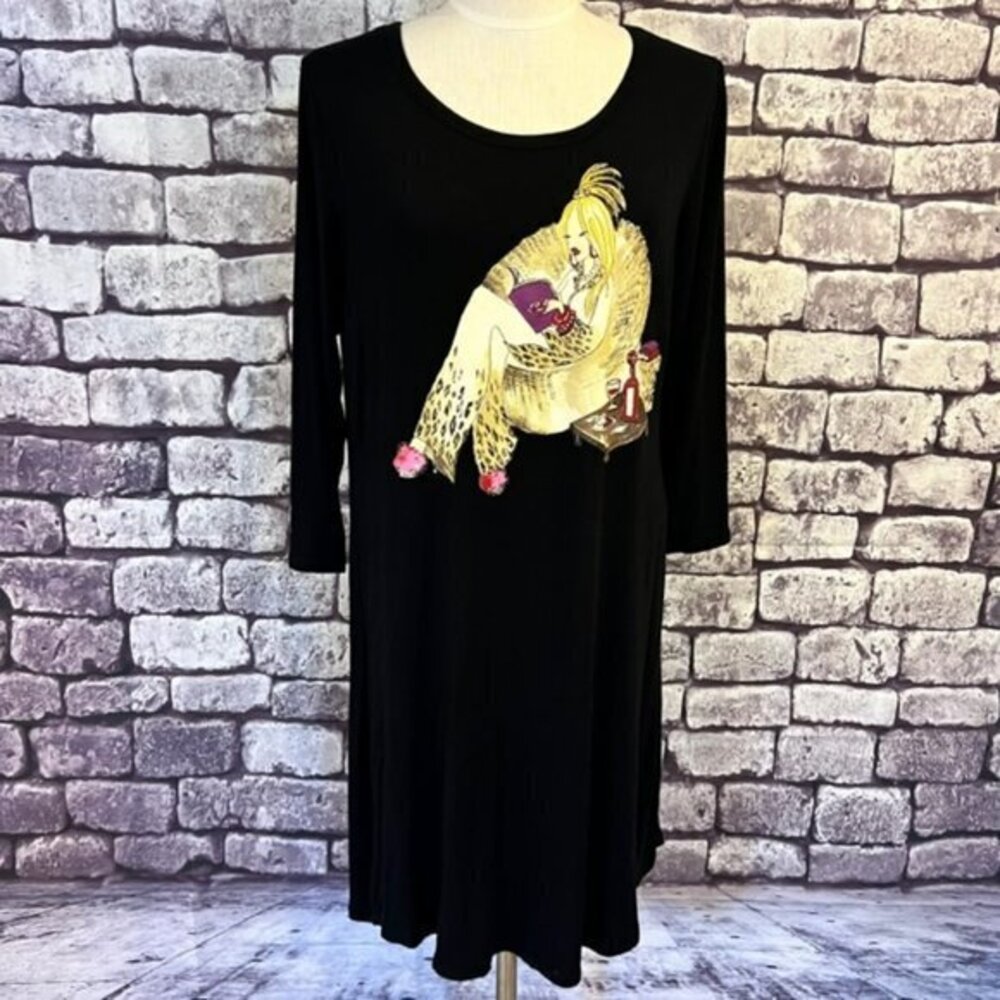 Chico's Long Sleeve Pullover A-Line Dress Size S/M